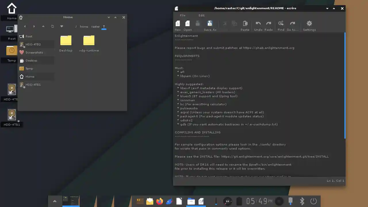 Enlightenment 0.28 publié avec prise en charge de PipeWire