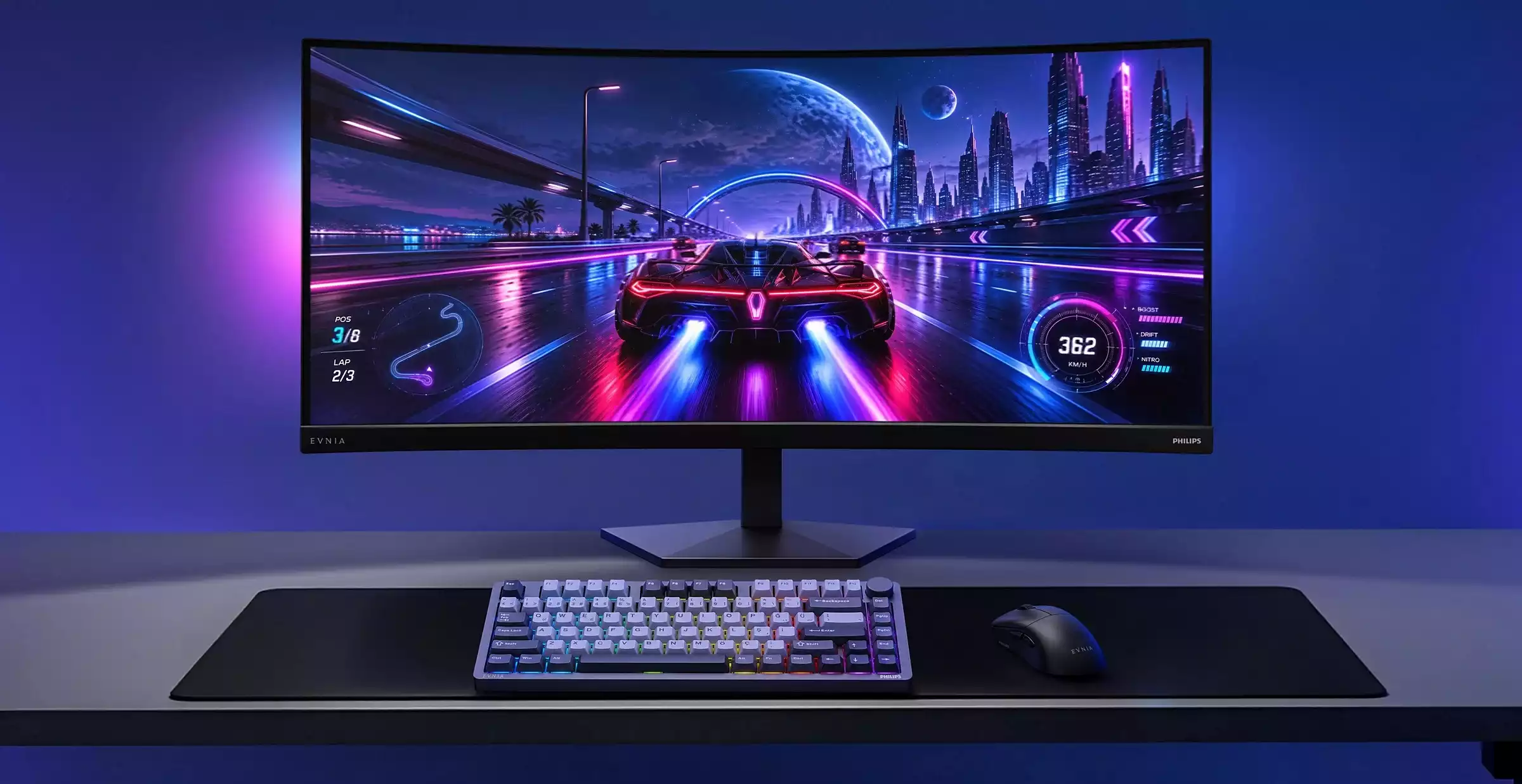 Philips Evnia 36M4C5500P: primo monitor gaming da 36 pollici