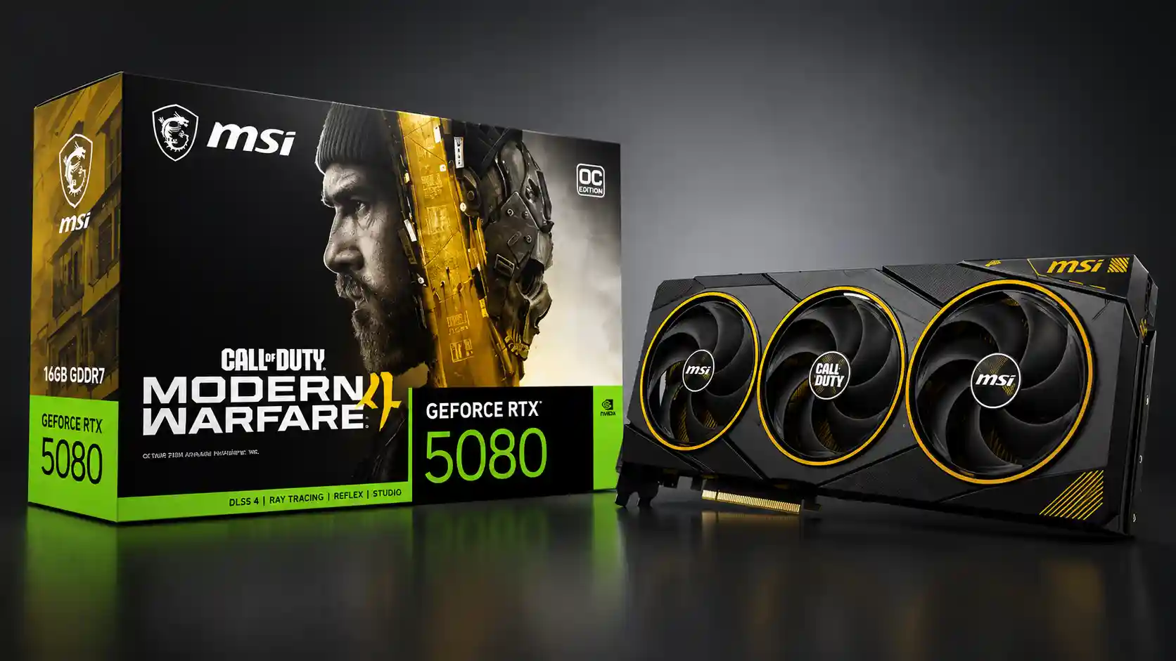 MSI presenta la RTX 5080 Call of Duty Modern Warfare 4